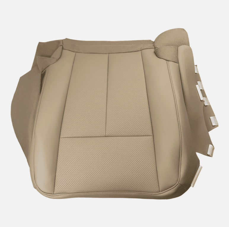 2007-2014 For Ford Expedition Driver Bottom Perforated Leather AC Seat Cover Tan