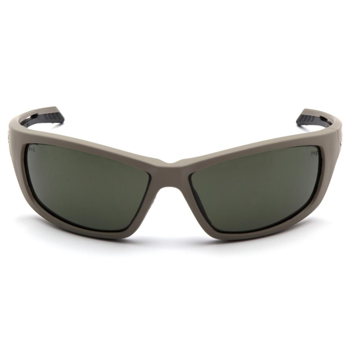 Venture Gear Tactical Howitzer Forest Gray Anti-Fog Lens with Tan Frame