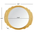 thumbnail image 2 of Safavieh Rossi Radiant Swirls Round Mirror, Gold Foil, 2 of 5
