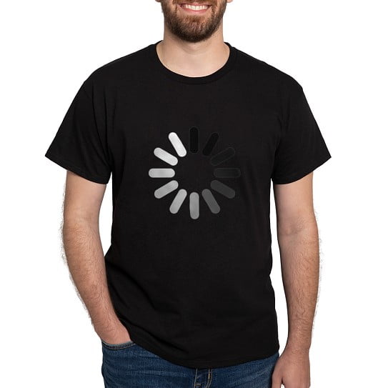 CafePress - In Progress Dark T Shirt - Men's Classic Cotton T-Shirts