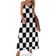 thumbnail image 1 of Vestido sin mangas de cuadros sencillos vestido de verano traje de mujer de verano, 1 of 7
