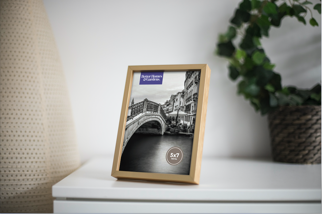 Better Homes & Gardens 5x7 Gold Tabletop Picture Frame