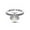 Silver, variant on Silver Ring With Inscription You Light Up My Life Stackable Fashion Jewelry