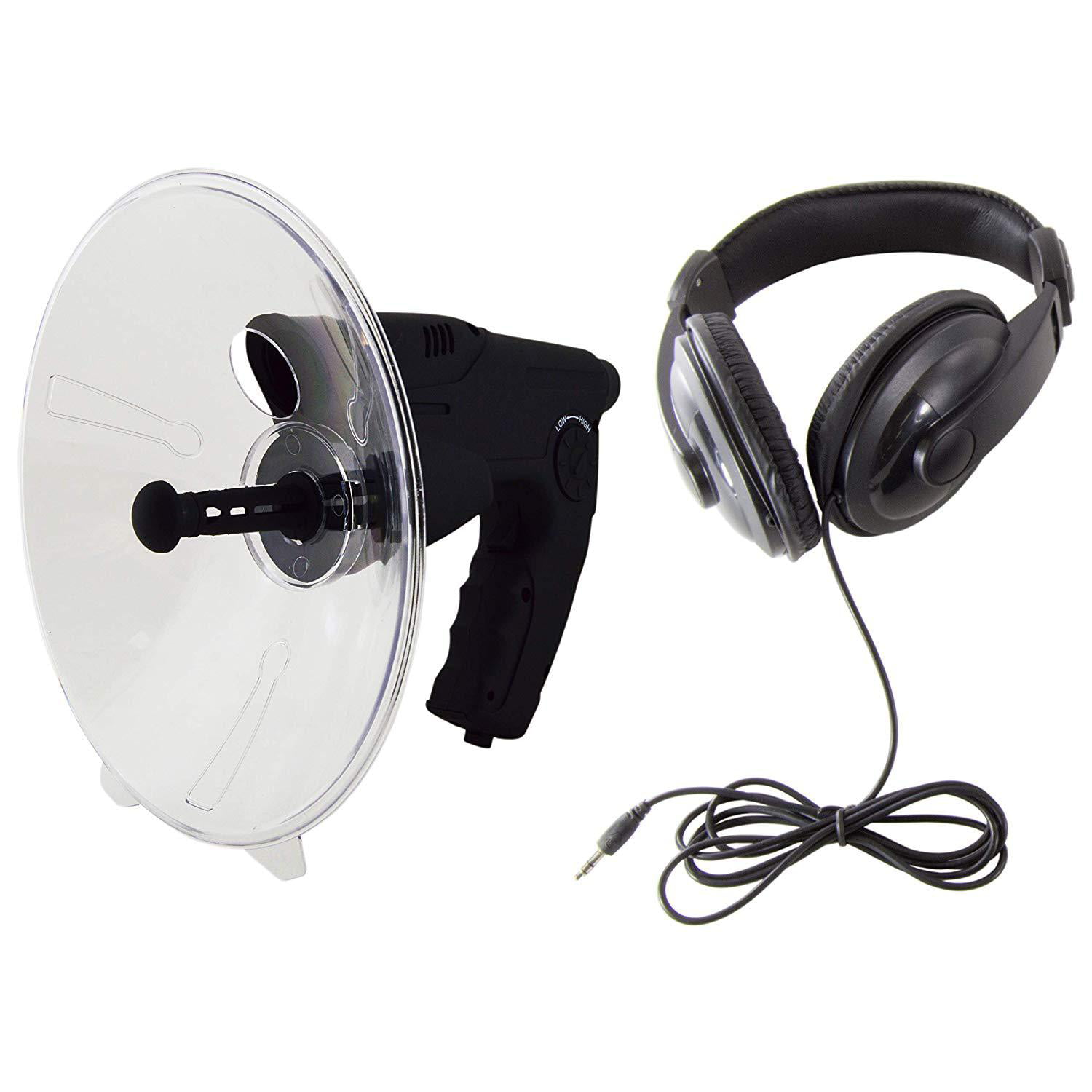 Parabolic Microphone Monocular X8 Bionic Ear Long Range Birds Listening Telescope 200M for Long Range Listening Device Up HAOHAOWU Listening Kit with Parabolic Dish 