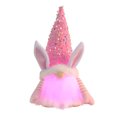 thumbnail image 2 of 3pcs Easter Decorations Couple Gift with Light,Handmade Swedish Sequin Hat Easter Decor at Night Decorations Indoor Gifts Table Home Decor Easter Bunny Plush #01 Pink,Blue,Green, 2 of 9