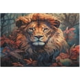 thumbnail image 4 of Dreamtimes Bathroom Rug Set 2 Pieces Lion Flower Soft and Absorbent Bathroom Floor Mat Non Slip Commode Contour Rug Plush Bath Mat Set, Machine Washable and Easier to Dry, 4 of 7