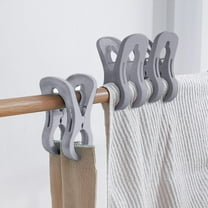 3 Pack Large Heavy Duty Windproof Plastic Clothes Pins Beach Towel Clips Blanket Clips for Laundry Drying Rack Quilt Sheet Curtain Hanging Strong Grip Multipurpose Clamps for Indoor Outdoor