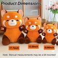 thumbnail image 2 of 9.8inch Soft raccoon stuffed animals, red panda stuffed animals, cute panda stuffed toys, girlfriend kids birthday gifts, red panda stuffed toys, 2 of 8