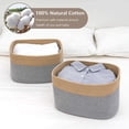 thumbnail image 2 of Storage Baskets Multi-color Large Capacity Widely Applied Cotton Rope Storage Baskets Bins for Laundry, 2 of 7