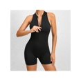 thumbnail image 5 of Women's Yoga Zipped Tank Top Jumpsuit Gym Sleeveless one Piece Fashion Jumpsuit, Sport Casual Wear, 5 of 7