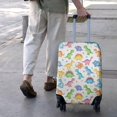 thumbnail image 3 of White Cartoon Colorful Dinosaurs Pattern Luggage Cover Fashion Suitcase Cover Baggage Covers Fit 25-28 Inch Luggage (Go Travel), 3 of 5