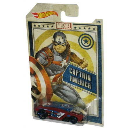 Marvel Captain America Rogue Hog (2018) Die-Cast Hot Wheels Toy Car 3/6