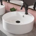 KRAUS Elavo™ 18inch Round White Porcelain Ceramic Bathroom Vessel Sink