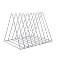thumbnail image 1 of Iron Book Organizer Storage Shelf Magazines Rack Office Study Newspaper Display Stand Decoration Type 9, 1 of 9