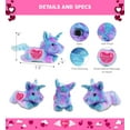 thumbnail image 6 of DolliBu Happy Mother's Day Cotton Candy Plush Friday Blue Unicorn - Cute Stuffed Animal Present With Pink Heart Message for Best Mommy, Grandma, Wife, Daughter - Wild Life Plush Toy Gift - 10.5 Inches, 6 of 6