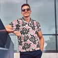 thumbnail image 4 of Balery Black Snake Camisa Polo de Hombre con Estampado, de Manga Corta y Tejido Medio, Camisa Tipo Golf Polo-X-Large, 4 of 6