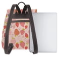 thumbnail image 3 of Disketp Strawberry Mochila de Cuero para Mujer, Bolso de Espalda Antirrobo con Estilo para Viaje, Trabajo y Uso Diario, 3 of 4