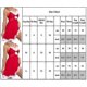 thumbnail image 2 of 26-27 Women Christmas V-neck Lingerie Red Santa Babydoll Chemise Dress Set Sleepwear, 2 of 4