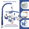 thumbnail image 4 of IFOYO Upgraded Musical Mobile for Crib, Baby Crib Mobile, Hanging Rotating Toys, Woodland Nursery Decor, Digital Music Box with 3 Modes, 12 lullabies, Blue, 4 of 7