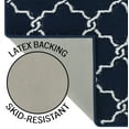thumbnail image 5 of Washable Skid-Resistant Runner Rug, Geometric, Navy and White, 26" x 72", 5 of 8
