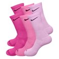 thumbnail image 4 of Pink Pack Nike Crew Socks Dri Fit, Adult Unisex Large, 3 - pack, 4 of 7