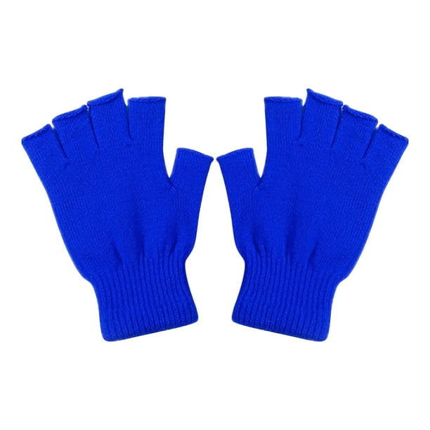 Guantes Sin Dedos De Punto Cálidos De Invierno Para Mujer Y Hombre, Mitones De Punto