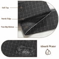 thumbnail image 6 of Black Plaid Round Area Rug 4Ft Washable Circle Rugs for Bedroom Dining Room, Vintage Live Love Laugh Star Love Heart Non-Slip Carpet Floor Mats Indoor Outdoor Carpet Runner Aesthetic Home Decor, 6 of 8