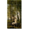 thumbnail image 1 of Ceramic Tile Mural-Jean Corot Country Painting 190. 24" w x 48" h using (18) 8 x 8 ceramic tiles, 1 of 3