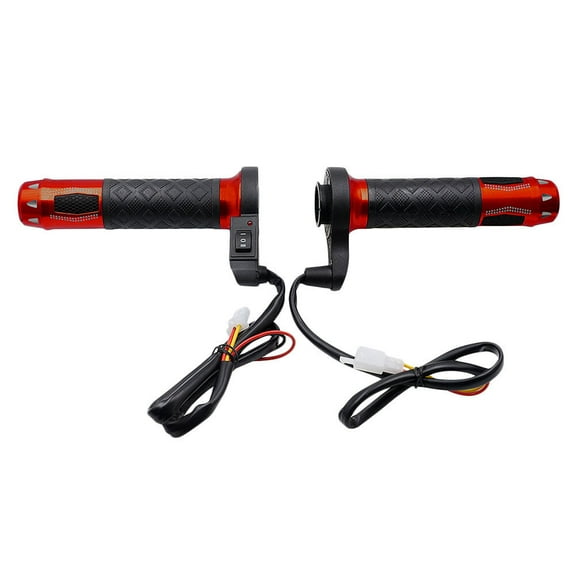 Dalidasy 1 Pair Motorcycle Electric Handlebar 12V Hot Heated Handle Grips Winter Warmer