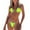 Green, variant on Gubotare Women's Chain Triangle Thong Bikini Set Sexy Two Piece Swimsuit Bathing Suit Hot Pink M