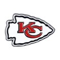 thumbnail image 2 of Fan Mat 22572 Emblem  NFL Kansas City Chiefs Logo; Painted; Heavy Duty Chrome, 2 of 5
