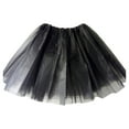 thumbnail image 4 of JFGHDG Ballroom Skirt Tutus for Women Renaissance Skirt 80s Outfit for Women Holiday Tutu Skirt Tutu Black Tulle Skirt Black*3 a, 4 of 4