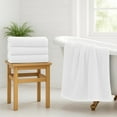 thumbnail image 7 of RIVERSIDE Cotton Bath Towels 22 x 44 Set of 4 Soft 450 GSM Quick Dry and Lightweight for Bathroom Spa - White, 7 of 7