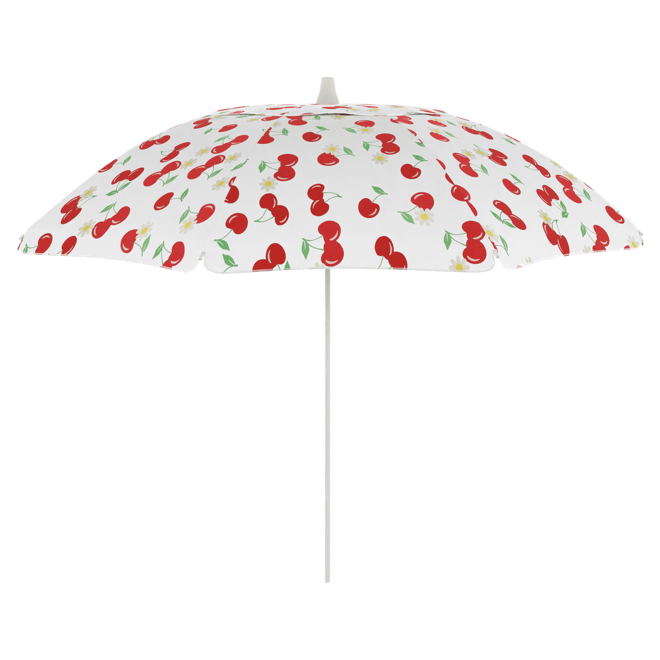 Parasol de plage octogonal Cerises et marguerites 2,1 m Mainstays