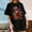 Noir 2 Femmes Vêtements, variante sur Offre à Durée Limitée Iumwxz T-Shirt Ample Tendance Vêtements pour Femmes Imprimé Floral T-Shirts Manches Mi-Longues Col Rond T-Shirts pour Dames Livraison Gratuite Plage