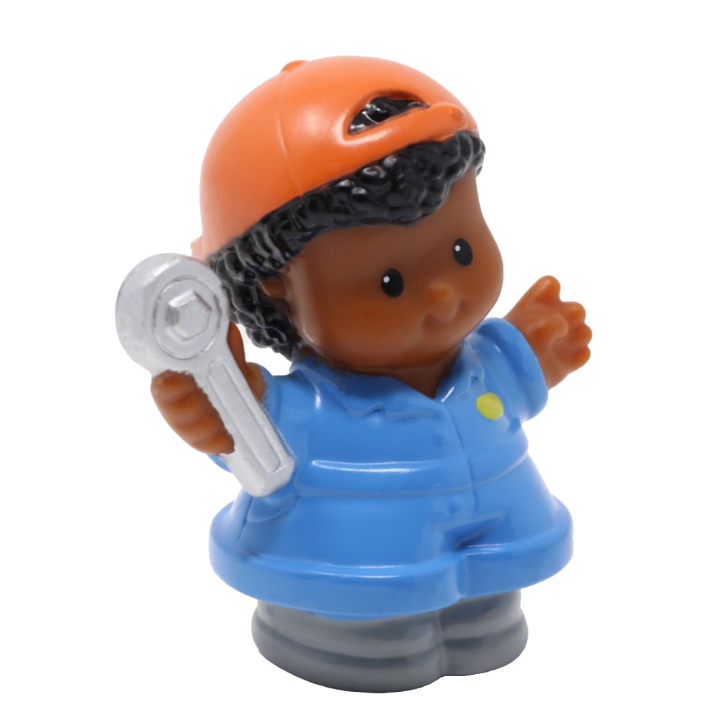 Replacement Part for Collectible Fisher-Price Little People Gas 'n Go Garage Carwash Playset B2186 - Replacement African-American Auto Mechanic Figure
