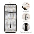 thumbnail image 4 of 3-Piece Travel Toiletry Bag Set, Hanging Wash Bag with Makeup Bag & Brush Case,Waterproof Cosmetic Organizer for Travel, Gym & Home Crystal Prism Starlight, 4 of 10