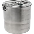 thumbnail image 3 of Stanley Base Camp Cook Set for 4, 21 Pcs Nesting Cookware Made from Stainless Steel & BPA Free Material, Incl Pot, lid, Cutting Board, Spatula, Plates, Spoons, Forks, Stainless Steel, 3.7 QT / 3.5 L, 3 of 7