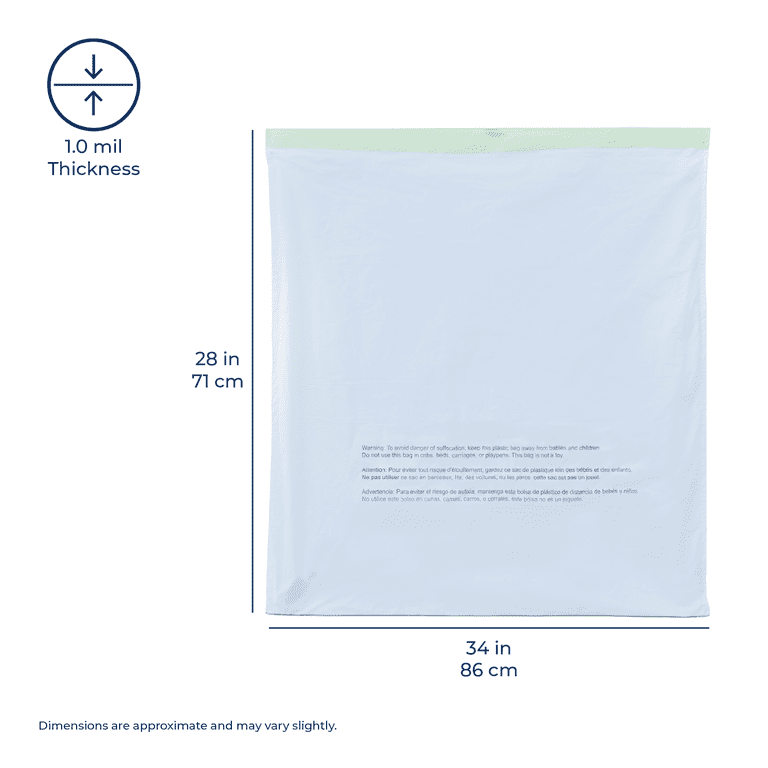 Nine Stars Kitchen Trash Bags, 21 Gallon Garbage Bags with
