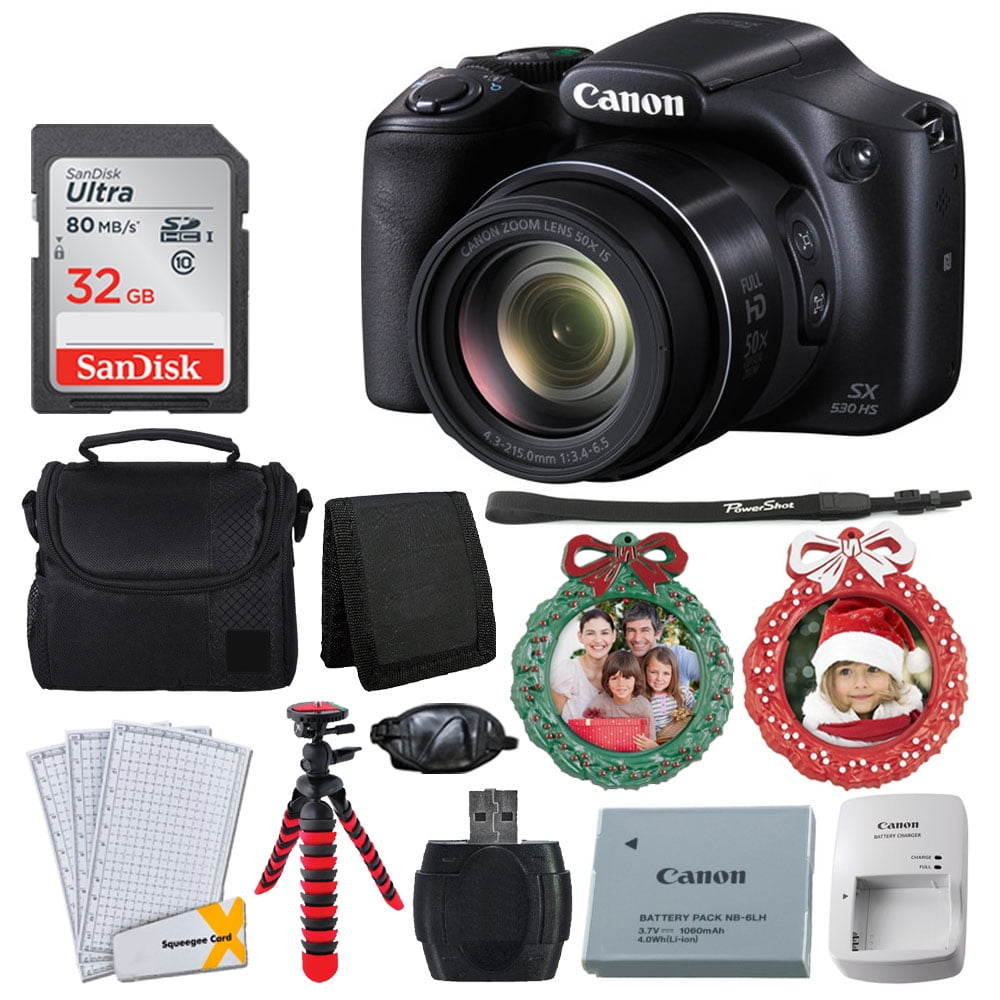 Canon SX530 HS PowerShot Digital Camera + WiFi Great Holiday Kit