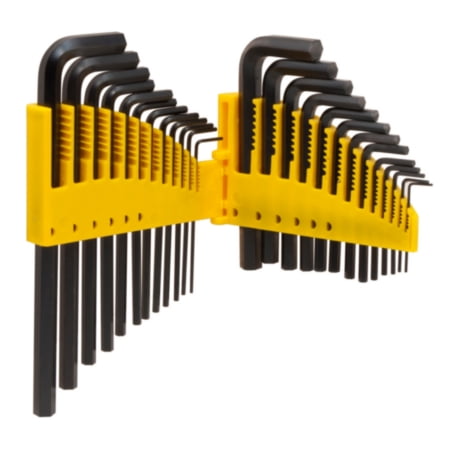 25 Piece Heavy Duty Allen Wrench Long SAE & Short Metric Set Pit Bull TAIH0599 