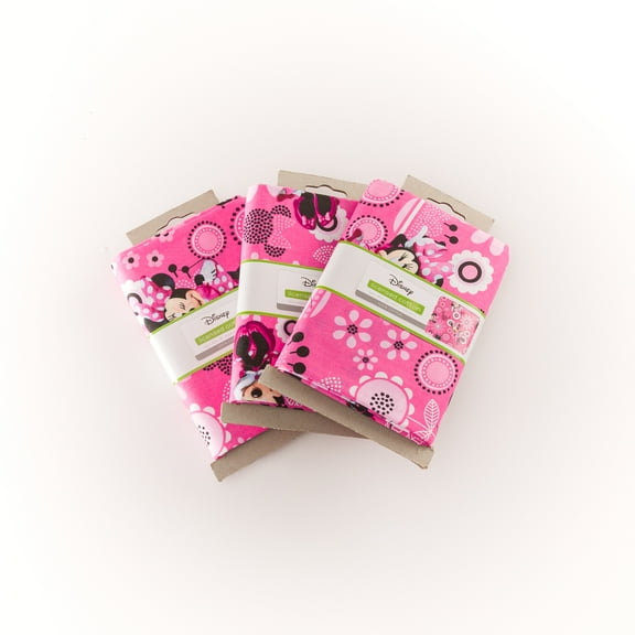 Springs Creative Cotton 43" Minnie Mouse 1 Yard Cuts Bundle, 3 Pieces