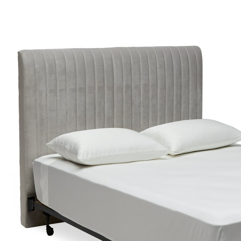 MoDRN Marni Channel Tufted Headboard Full Queen Gray Walmart