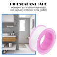 thumbnail image 3 of 10 Rouleaux de Ruban d'Étanchéité PTFE Accessoires d'Installation Ruban Adhésif pour Maison Bureau Rose, 3 of 7