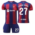 thumbnail image 1 of Barcelona Home Football Shirt 23-24, Size Adult/Child, Number 27 Yamal, 1 of 2