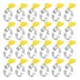 thumbnail image 1 of Abrazadera de manguera de engranaje de gusano, 24 piezas de tipo de llave ajustable de acero inoxidable de 3/4"-1 1/4" para asegurar mangueras, 1 of 5