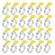 thumbnail image 1 of Abrazadera de manguera de engranaje de gusano, 24 piezas de tipo de llave ajustable de acero inoxidable de 3/4"-1 1/4" para asegurar mangueras, 1 of 5