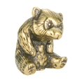 thumbnail image 2 of Figura de oso de latón, retro, decoración del hogar Pet de té estatua de metal pequeño, figura de animales de decoración de escritorio para centro de, 2 of 10