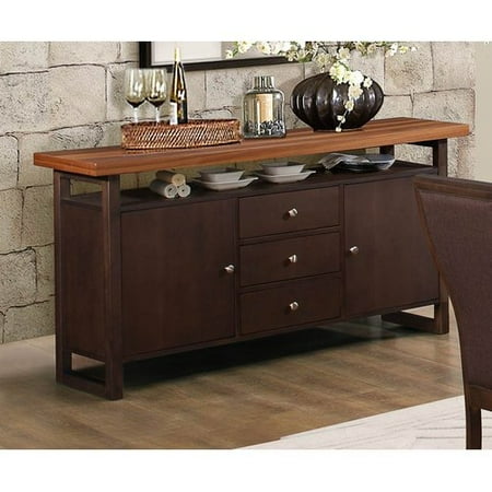 Laude Run Cian Dual Tone Wood Buffet Table Laude Run Cian Dual Tone Wood Buffet Table