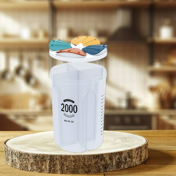 Organizadores y almacenamiento de armarios, Organización y almacenamiento, Contenedores de almacenamiento, Contenedores de almacenamiento de granos y cereales de cocina con tapas, Frascos de almacenam